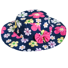 Girls Dress Sunhat Purple Flower Princess Size 4-12 Years