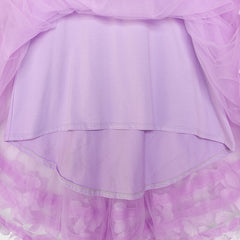 Girls Dress A-line Cute Handbag Purple Princess Size 5-10 Years