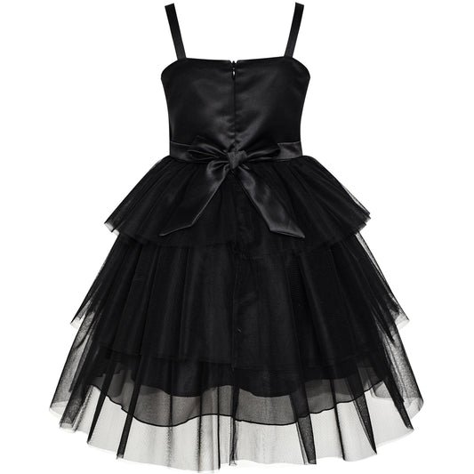 Girls Dress Cat Face Tower Ruffle Dancing Party Size 3-12 Years