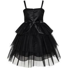 Girls Dress Cat Face Tower Ruffle Dancing Party Size 3-12 Years