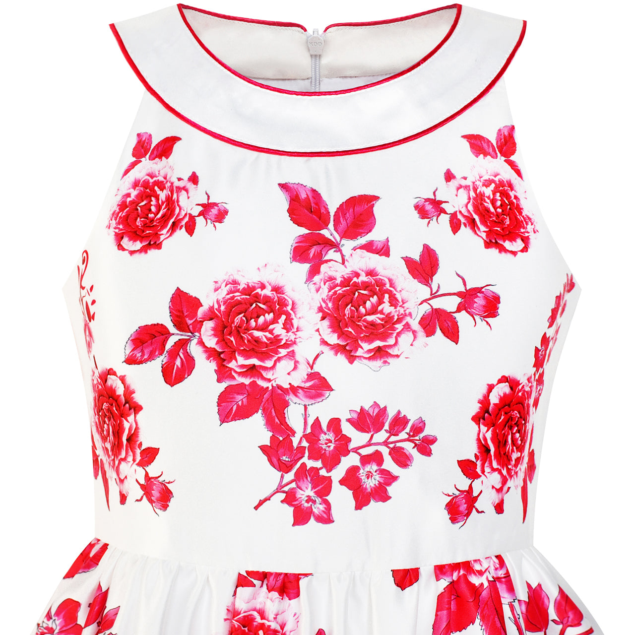 Girls Dress Flower Halter Flare Dress Princess Size 5-14 Years