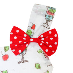 Girls Dress Sundae Ice Cream Bow Tie Summer Sundress Size 2-8 Years