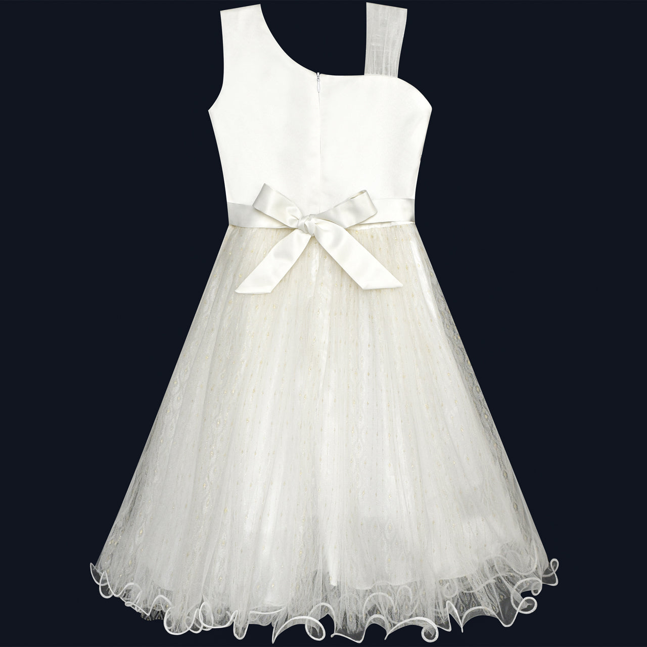 Flower Girl Dress Sequin Bridesmaid Wedding Party Size 5-14 Years