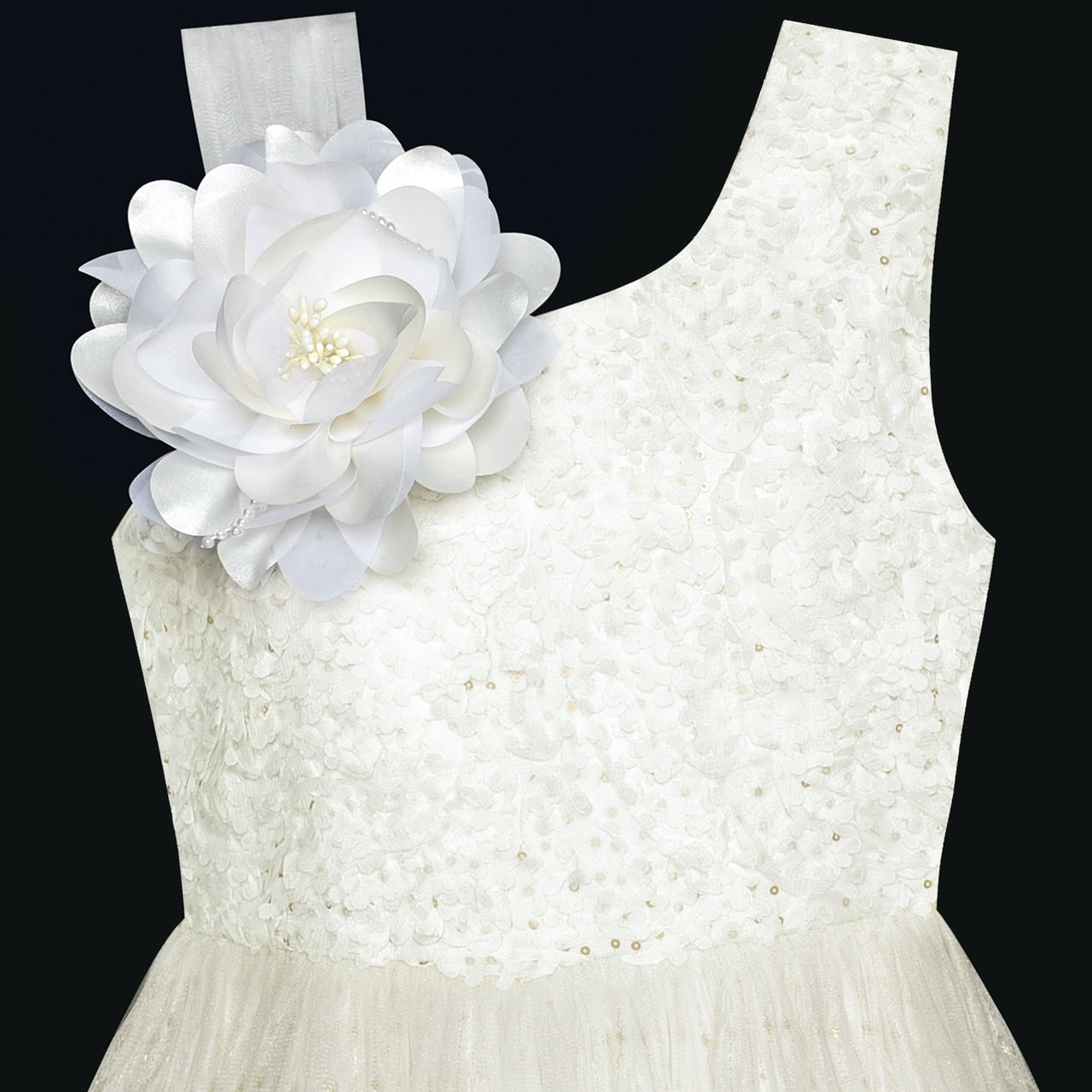 Flower Girl Dress Sequin Bridesmaid Wedding Party Size 5-14 Years