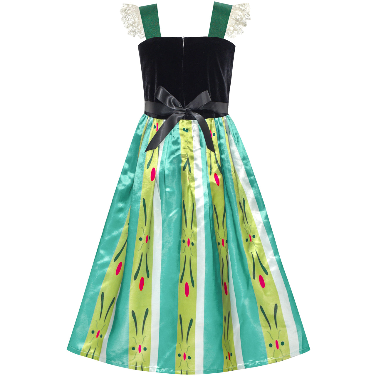 Princess Dress Anna Costume Dress Up Cosplay Sunny Fashion Princess Dress Anna Costume Dress Up Cosplay Sunny Fashion