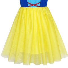 Princess Costume Dress Up Snow White Halloween Party Size 5-10 Years