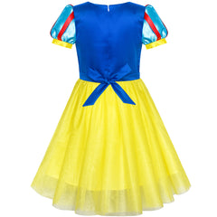 Princess Costume Dress Up Snow White Halloween Party Size 5-12 Years