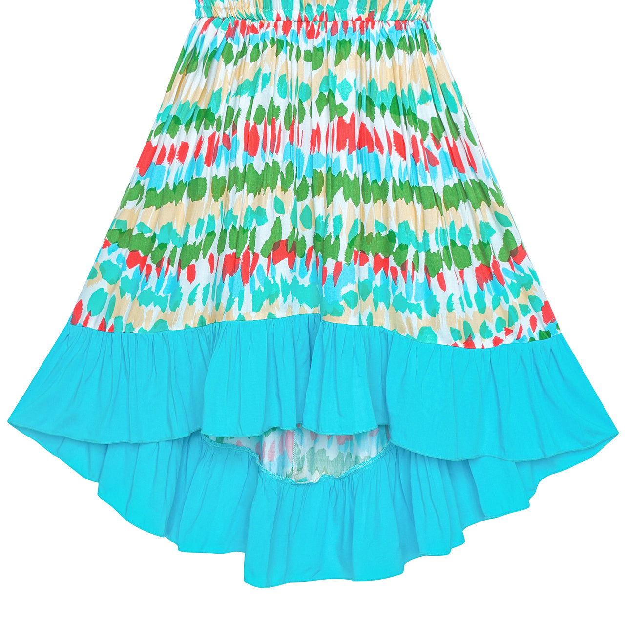 Girls Dress One Shoulder Floral Hi-low Party Dress Size 6-14 Years