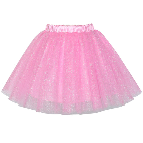 Girls Skirt Pink 3-layers Tutu Dancing Ballet Size 4-10 Years