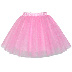 Girls Skirt Pink 3-layers Tutu Dancing Ballet Size 4-10 Years