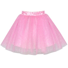 Girls Skirt Pink 3-layers Tutu Dancing Ballet Size 4-10 Years