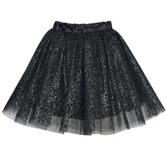 Girls Skirt Black 3-layers Tutu Dancing Ballet Size 4-10 Years