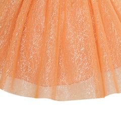 Girls Skirt Orange 3-layers Tutu Dancing Ballet Size 4-10 Years