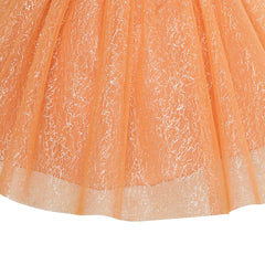 Girls Skirt Orange 3-layers Tutu Dancing Ballet Size 4-10 Years