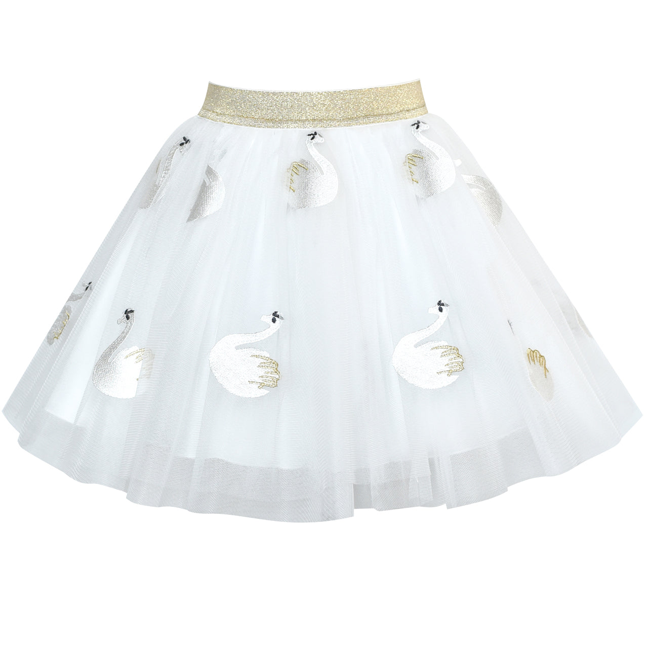 Girls Skirt Off White Swan Tutu Dancing Ballet Size 4-10 Years