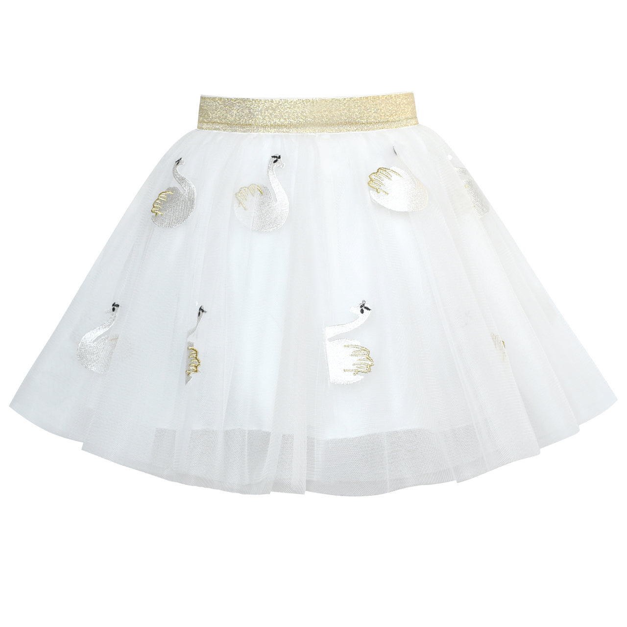 Girls Skirt Off White Swan Tutu Dancing Ballet Size 4-10 Years