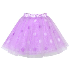 Girls Skirt Purple Dot Tutu Dance Ballet Size 4-10 Years