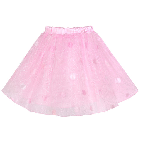 Girls Skirt Pink Dot Tutu Dance Ballet Size 4-10 Years