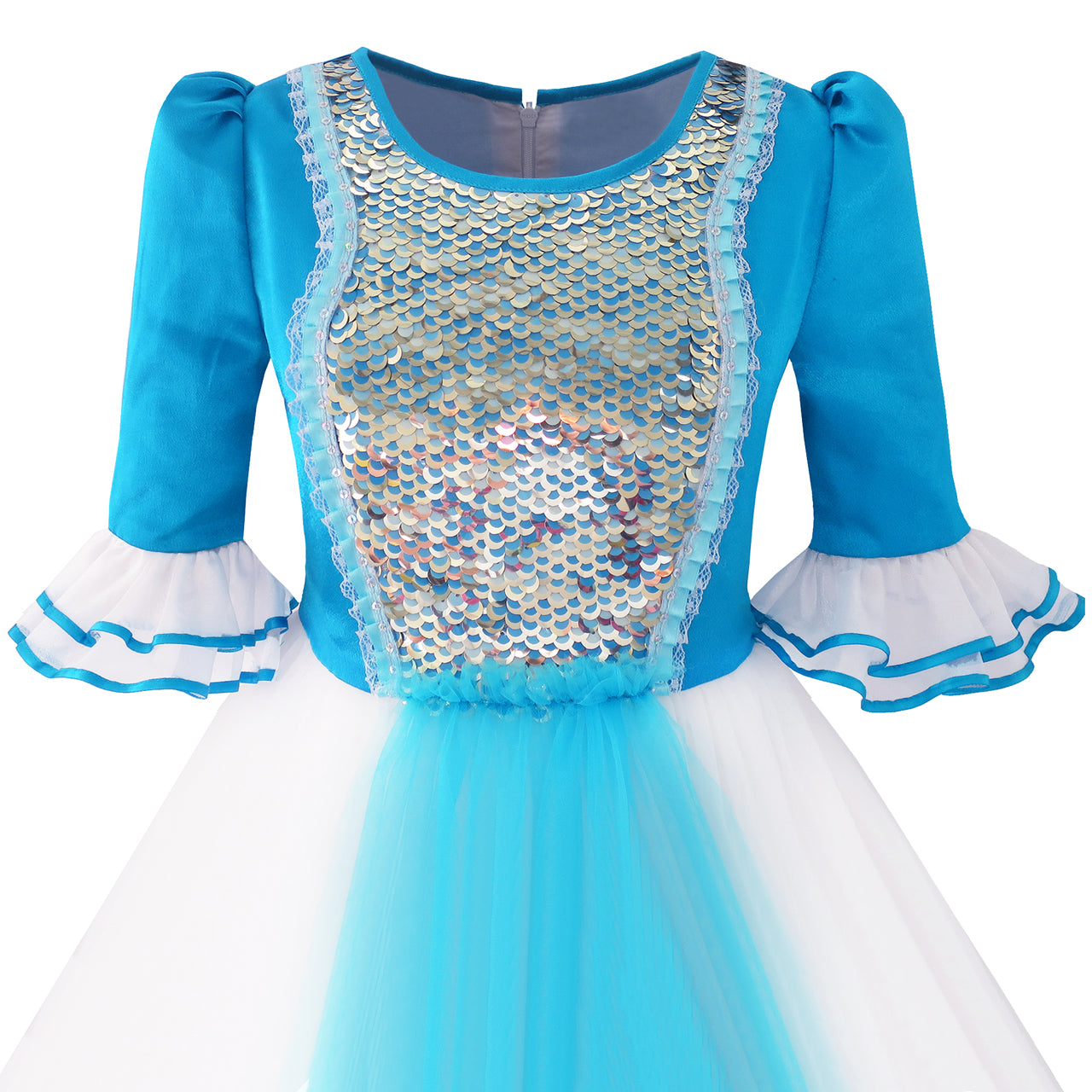 Girls Dress Mermaid Dress Up Accessories Crown Magic Wand Size 7-14 Years