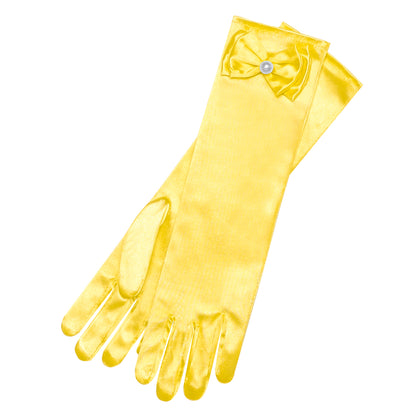 Sunny Fashion Cinderella Princess Yellow Belle Gown Costume Dress with Accessories