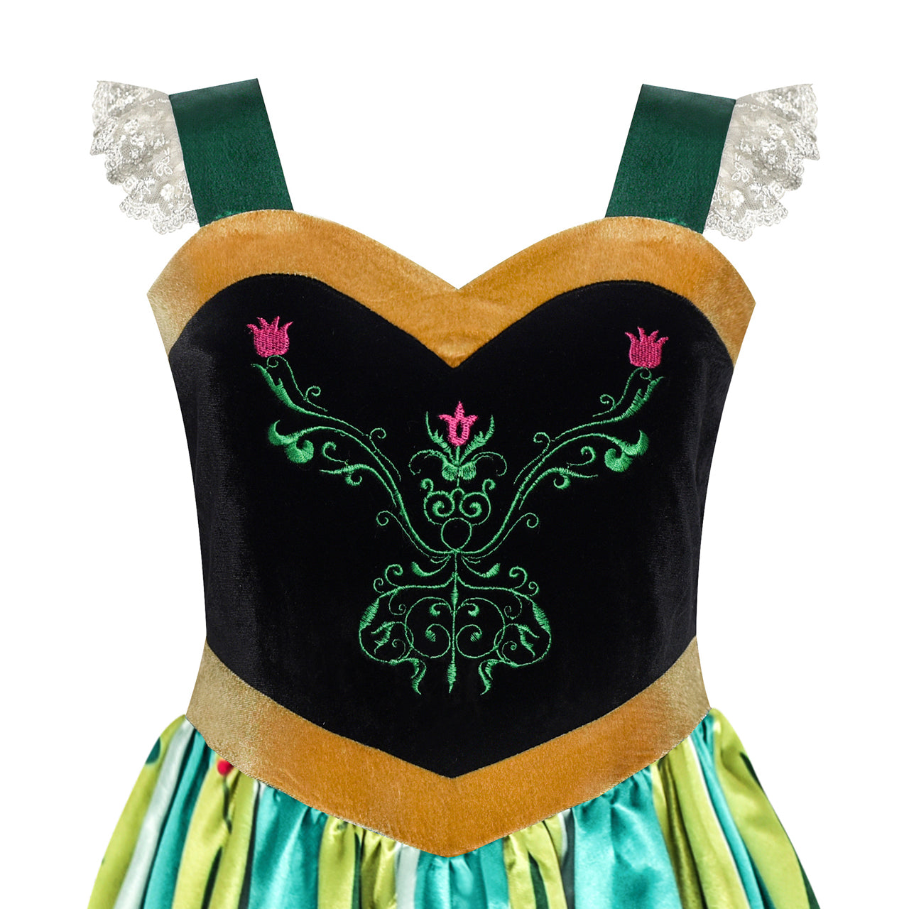Princess Dress Up Anna Girls Accessories Crown Magic Wand Size 6-12 Years