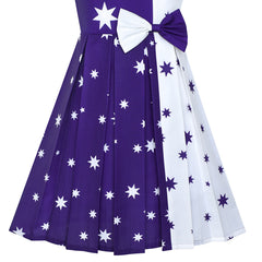 Girls Dress Australia National Flag National Day Color Contrast Size 4-14 Years