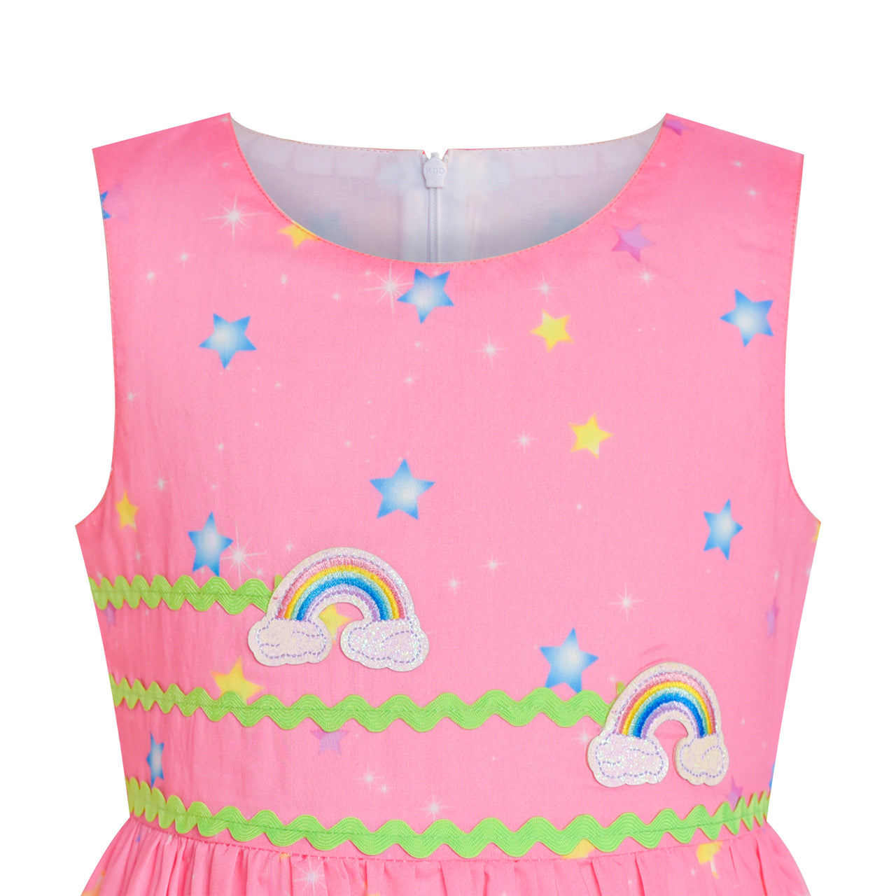 Girls Dress Unicorn Rainbow Summer Sundress Size 4-12 Years