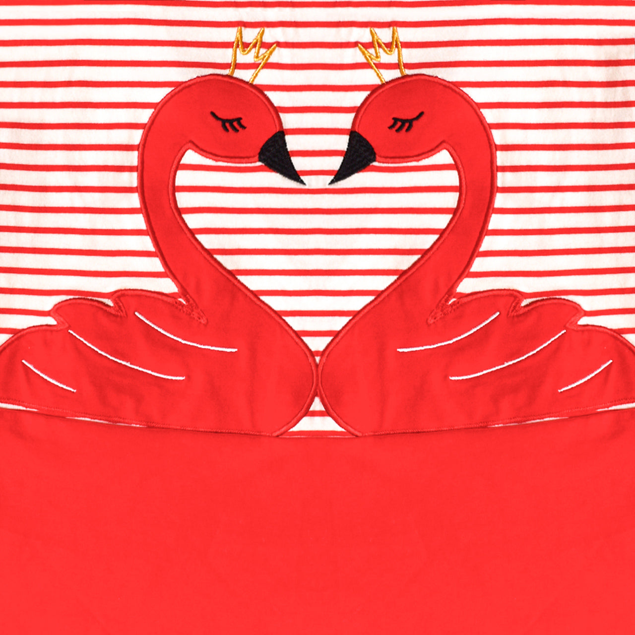 Girls Casual Dress Cotton Short Sleeve Swan Embroidered Size 2-8 Years