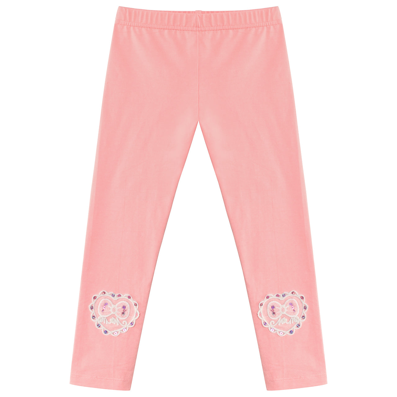 Girls Pants 3-Pack Cotton Leggings Lace Stretchy Kids Toddler Size 2-8 Years