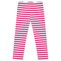 Girls Pants 3-Pack Cotton Leggings Striped Stretchy Kids Size 2-6 Years