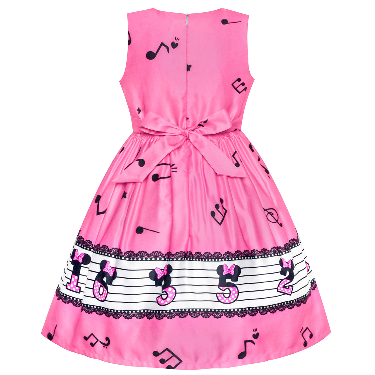 Girls Dress Birthday Princess Musical Note Party Size 4-8 Years