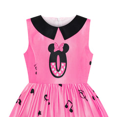 Girls Dress Birthday Princess Musical Note Party Size 4-8 Years