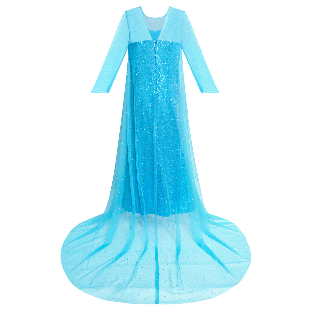 strapless open back dress Girls Dress Princess Dress Elsa Costumes Magic Wand Crown – Sunny Fashion