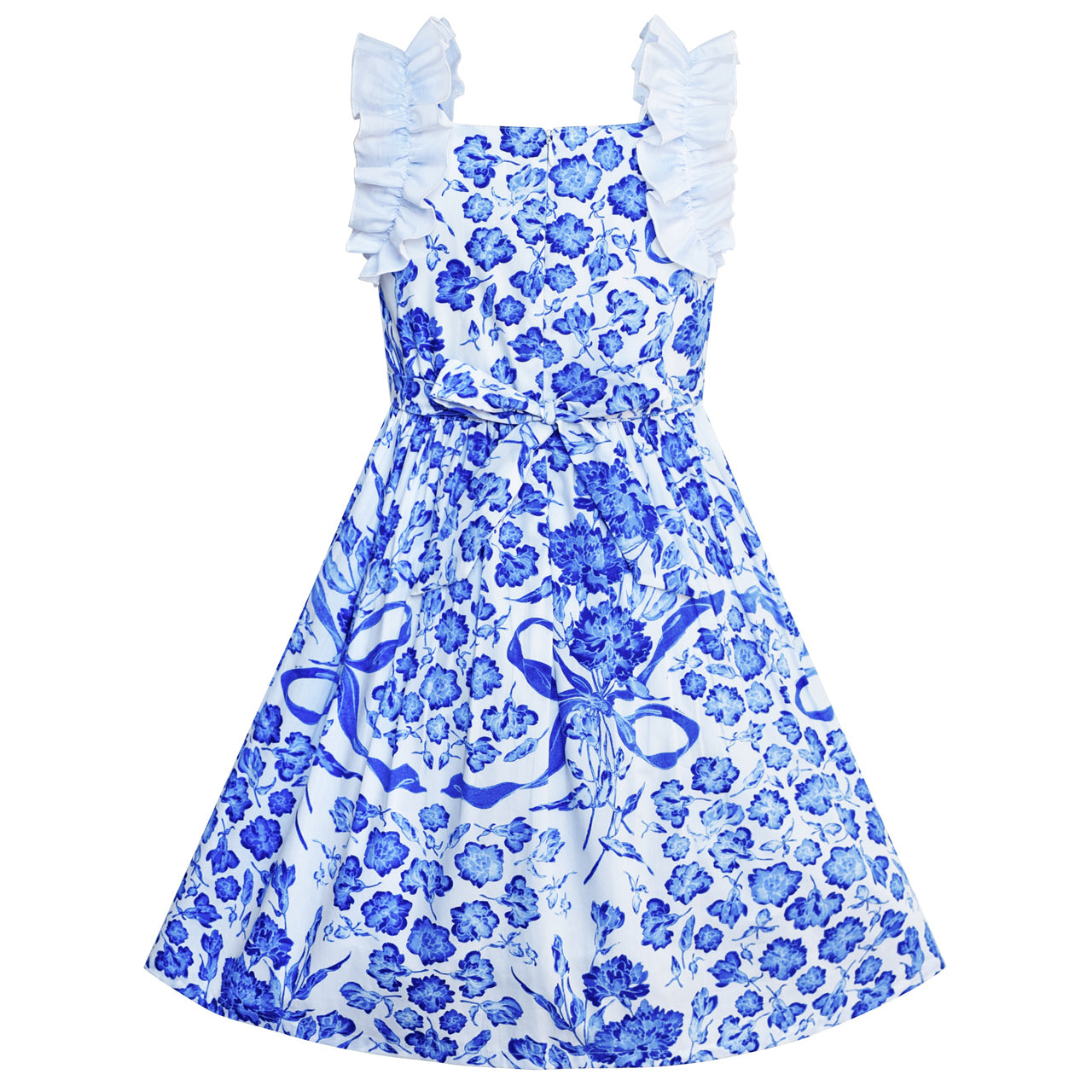 Girls Dress Porcelain Vintage Tank Dress Size 3-12 Years