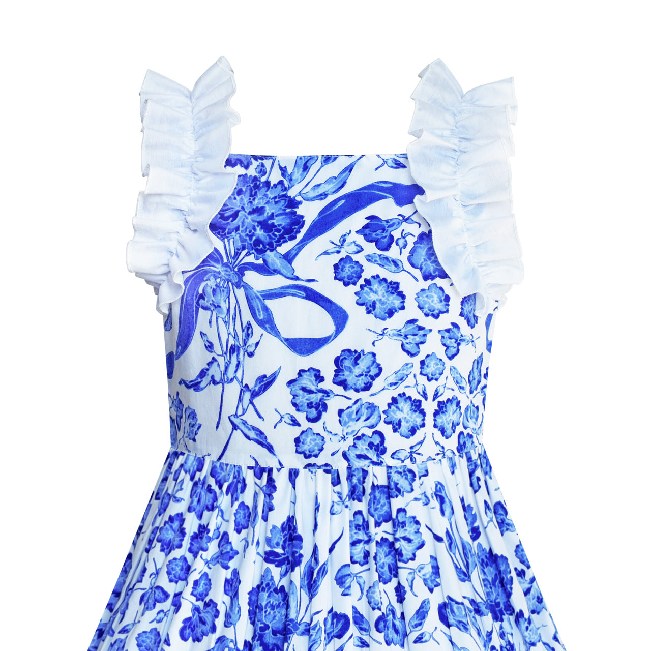 Girls Dress Porcelain Vintage Tank Dress Size 3-12 Years