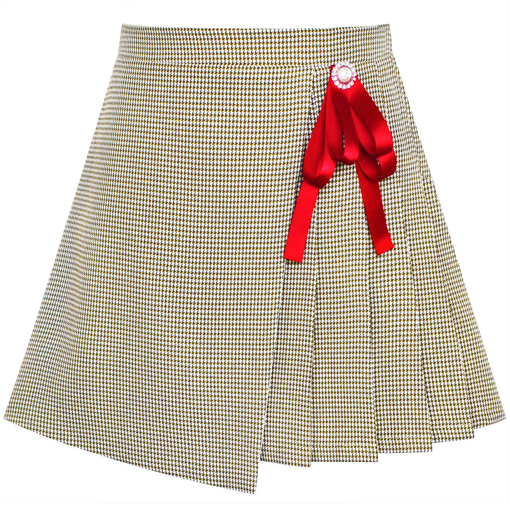 Girls Skirt Envelope Wrap Skirt Back School Uniform Size 6-14 Years