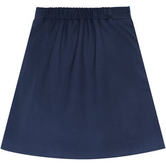 Girls Skirt Navy Blue Pleated Bow Tie Back School Uniform Size 6-14 Years