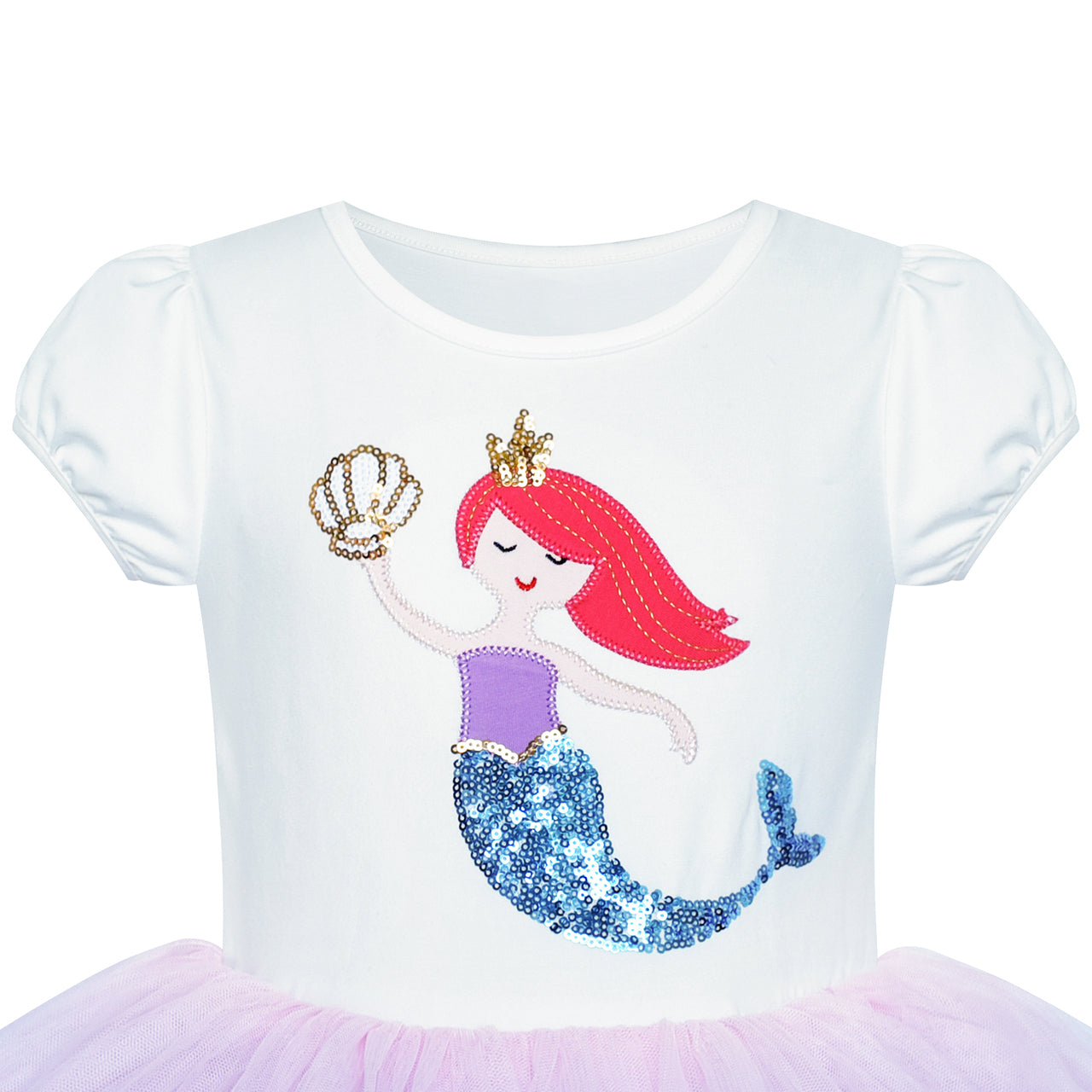 Girls Dress Mermaid Tutu Dancing Ballet Tiered  Skirt Size 3-7 Years
