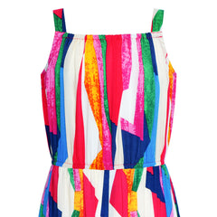 Girls Jumpsuit Colorful Bohemian Style Cotton Holiday Casual Size 2-14 Years