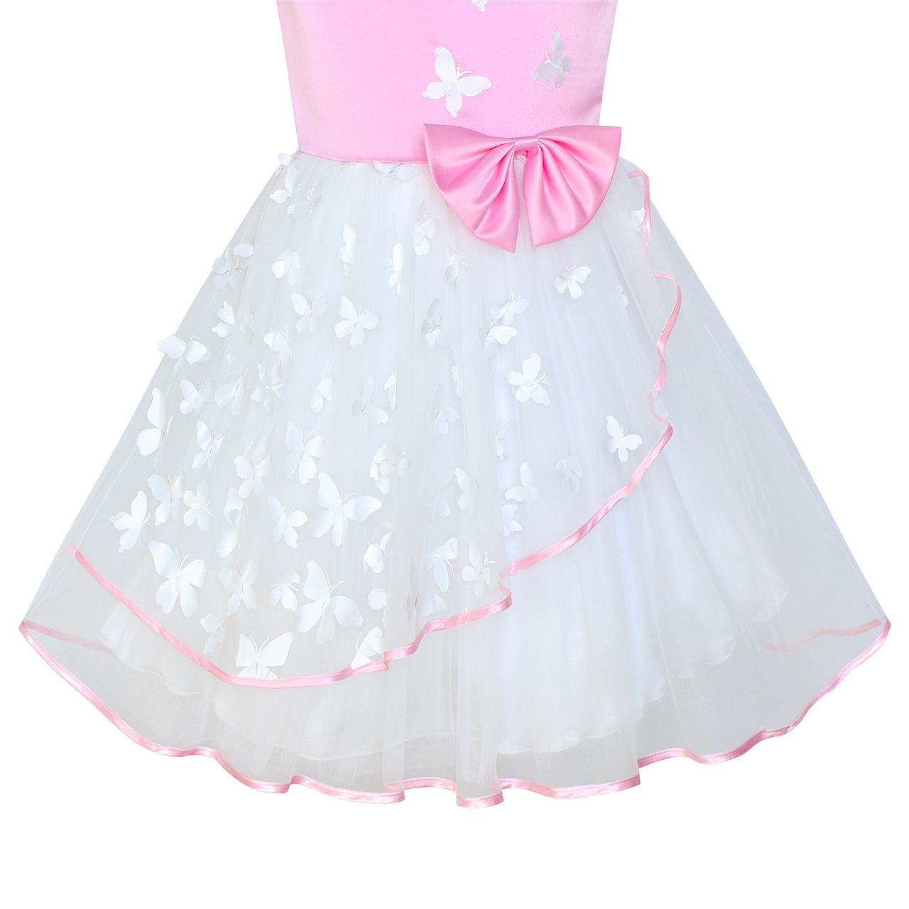 Girls Dress Princess Cosplay Butterfly Magic Wand Tiara Size 6-12 Years