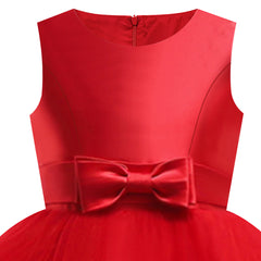 Girls Dress Sleeveless Burgundy Ball Gown Wedding Party Pageant Size 6-12 Years