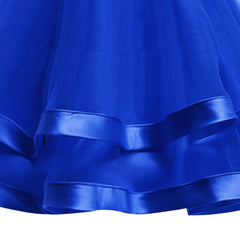 Girls Dress Royal Blue Bridesmaid Wedding Party Pageant Size 6-12 Years