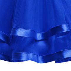 Girls Dress Royal Blue Ball Gown Wedding Party Pageant Size 6-12 Years