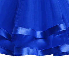 Girls Dress Royal Blue Ball Gown Wedding Party Pageant Size 6-12 Years