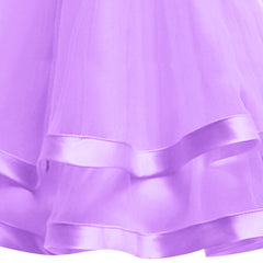 Girls Dress Long Sleeve Purple Ball Gown Wedding Party Pageant Size 6-12 Years