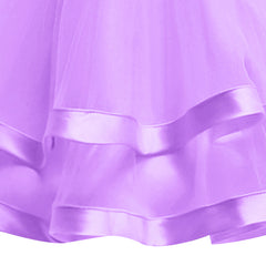 Girls Dress Purple Bridesmaid Ball Gown Wedding Party Pageant Size 6-12 Years