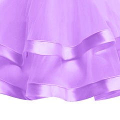 Girls Dress Sleeveless Purple Ball Gown Wedding Party Pageant Size 6-12 Years