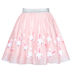 Girls Dress Easter Egg Hunter Bunny Skirt Rabbit Bunny Headband Size 2-10 Years