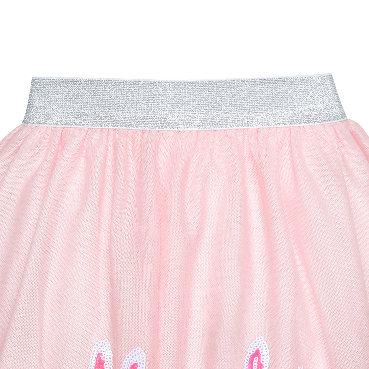 Sunny Fashion Girls Sequin Tutu Skirt with Bunny Headband Set