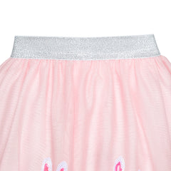 Girls Dress Easter Egg Hunter Bunny Skirt Rabbit Bunny Headband Size 2-10 Years